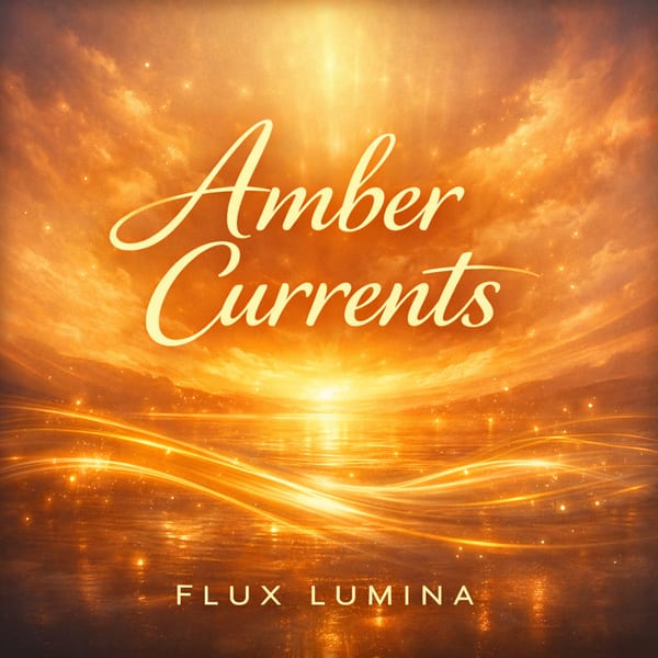 Amber Currents single cover art by Flux Lumina, released May 2026