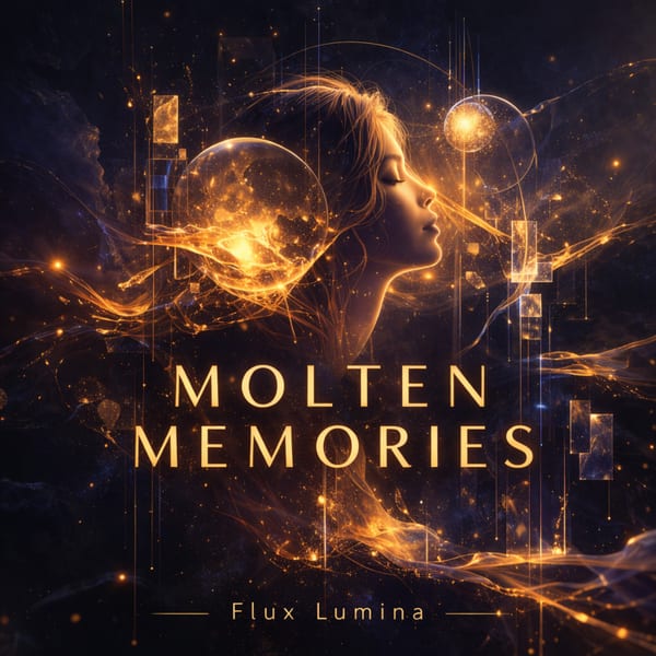 Molten Memories single cover art by Flux Lumina, released April 2026